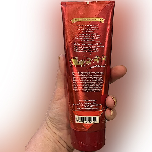 NWT Winter Candy Apple Body Cream Bath and Body Works - Picture 2 of 2